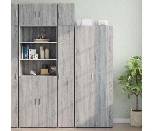 Armario de pared madera de ingeniería gris Sonoma 30x42,5x40 cm