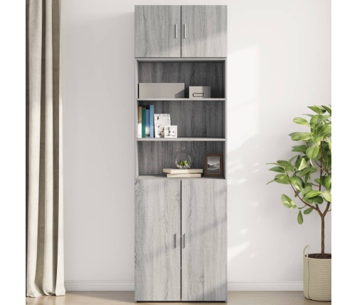 Armario de pared madera de ingeniería gris Sonoma 70x42,5x40 cm