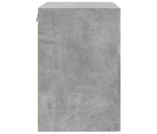 Armario de pared madera ingeniería gris hormigón 80x42,5x64 cm