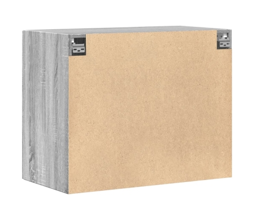 Armario de pared madera de ingeniería gris Sonoma 80x42,5x64 cm