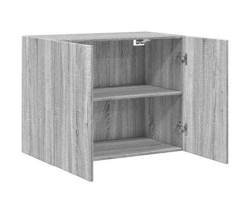 Armario de pared madera de ingeniería gris Sonoma 80x42,5x64 cm