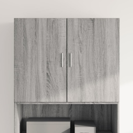 Armario de pared madera de ingeniería gris Sonoma 80x42,5x64 cm