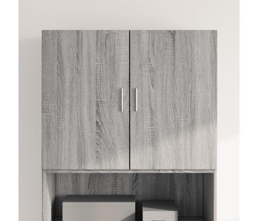 Armario de pared madera de ingeniería gris Sonoma 80x42,5x64 cm