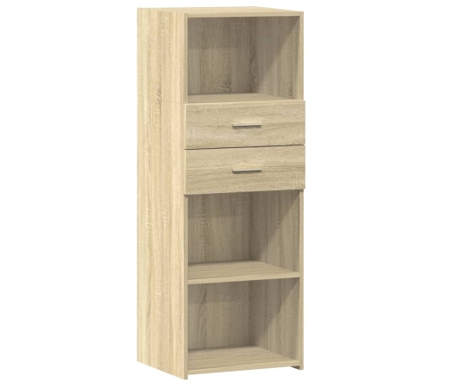 Aparador alto madera de ingeniería roble Sonoma 45x42,5x124 cm