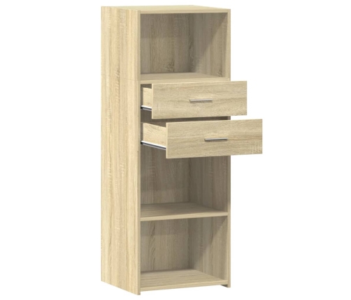 Aparador alto madera de ingeniería roble Sonoma 45x42,5x124 cm