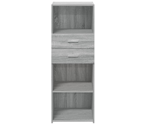 Aparador alto madera de ingeniería gris Sonoma 45x42,5x124 cm