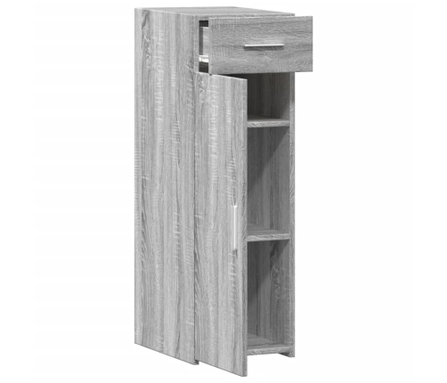 Aparador de madera de ingeniería gris Sonoma 30x42,5x93 cm