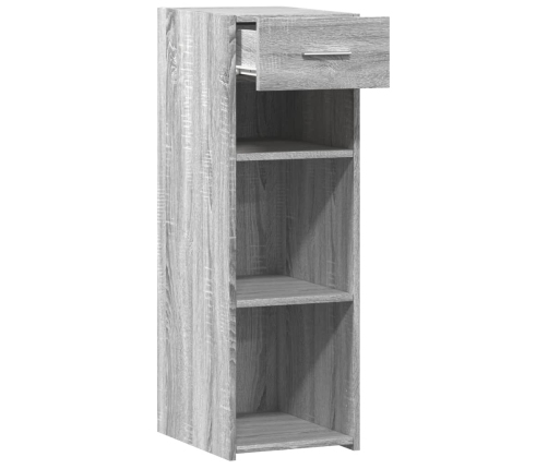 Aparador de madera de ingeniería gris Sonoma 30x42,5x93 cm