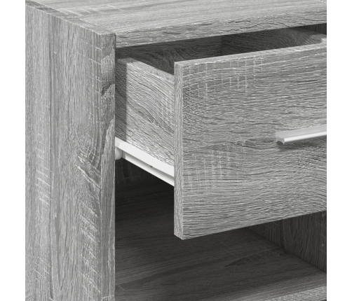 Aparador madera de ingeniería gris Sonoma 45x42,5x93 cm