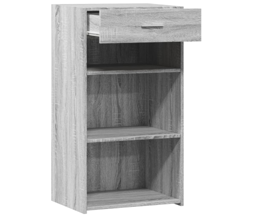 Aparador de madera de ingeniería gris Sonoma 50x42,5x93 cm