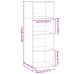 Aparador alto madera de ingeniería roble ahumado 45x41x124 cm