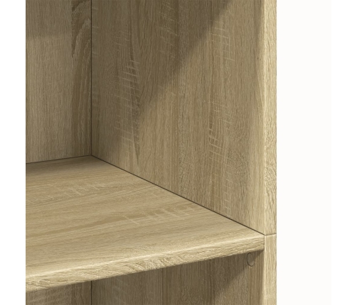 Aparador alto madera de ingeniería roble Sonoma 70x41x124 cm