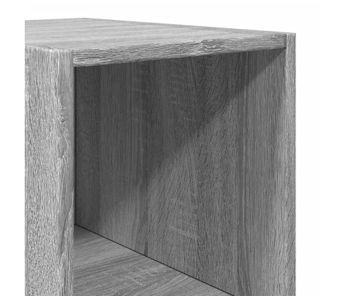 Aparador alto madera de ingeniería gris Sonoma 30x41x185 cm