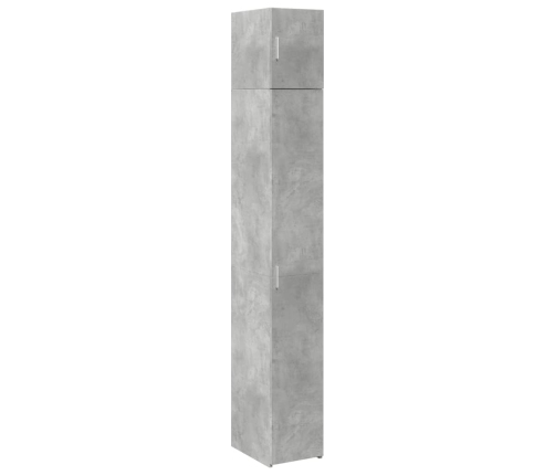 Armario estrecho madera ingeniería gris hormigón 30x42,5x225 cm