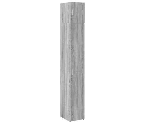 Armario estrecho madera ingeniería gris Sonoma 30x42,5x225 cm