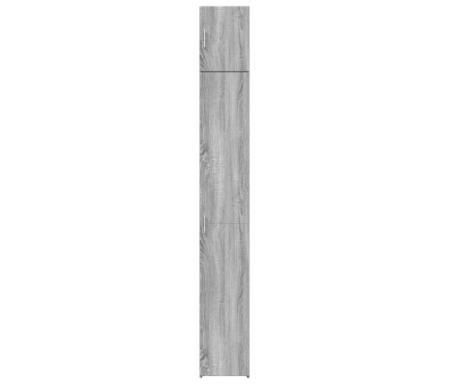 Armario estrecho madera ingeniería gris Sonoma 30x42,5x225 cm