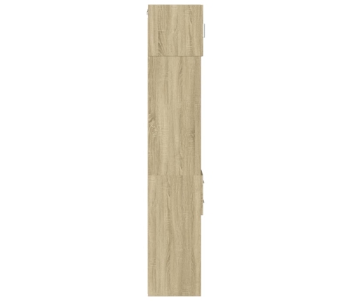 Armario estrecho madera ingeniería roble Sonoma 30x42,5x225 cm