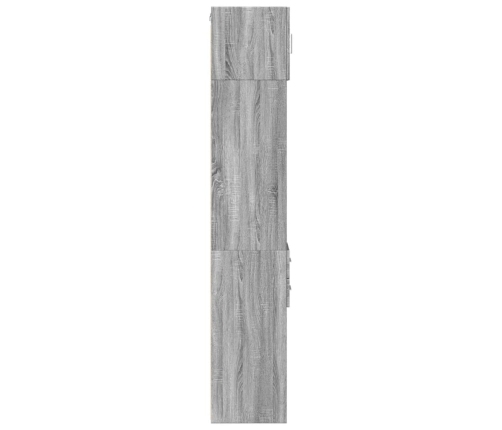 Armario estrecho madera ingeniería gris Sonoma 30x42,5x225 cm