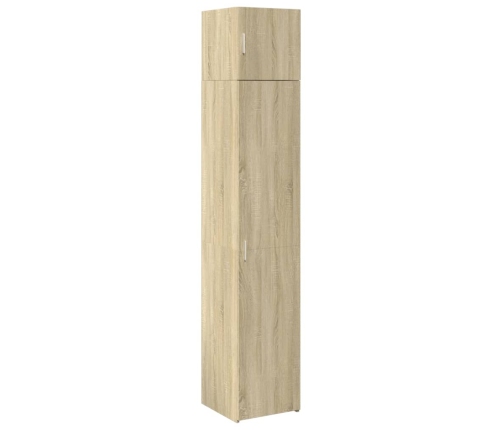 Armario estrecho madera ingeniería roble Sonoma 40x42,5x225 cm
