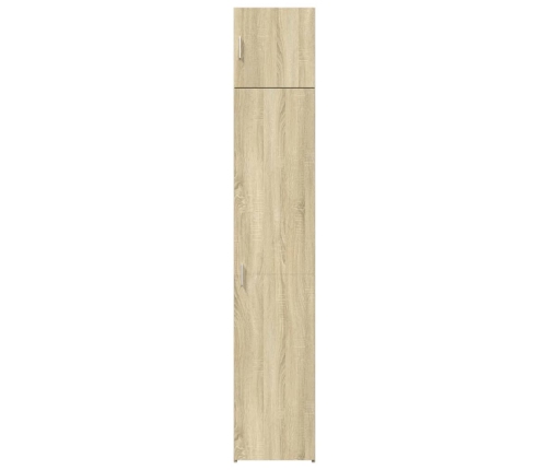 Armario estrecho madera ingeniería roble Sonoma 40x42,5x225 cm