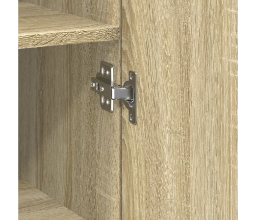 Armario estrecho madera ingeniería roble Sonoma 40x42,5x225 cm