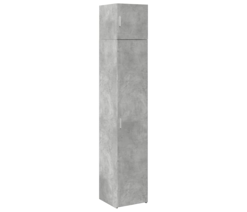 Armario estrecho madera ingeniería gris hormigón 40x42,5x225 cm