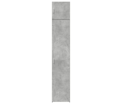 Armario estrecho madera ingeniería gris hormigón 40x42,5x225 cm