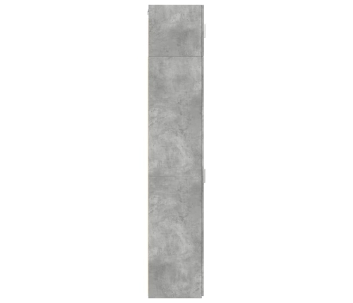 Armario estrecho madera ingeniería gris hormigón 40x42,5x225 cm