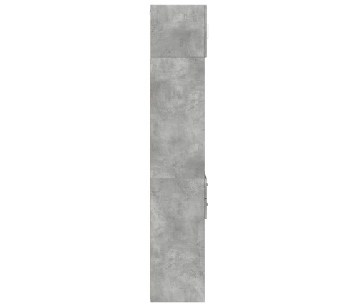 Armario estrecho madera ingeniería gris hormigón 40x42,5x225 cm