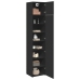 Armario estrecho madera de ingeniería negro 45x42,5x225 cm