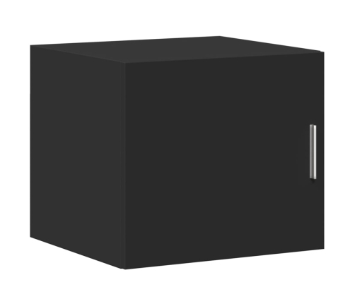 Armario estrecho madera de ingeniería negro 45x42,5x225 cm