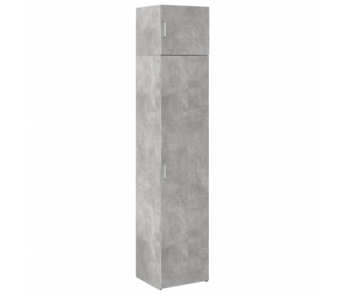 Armario estrecho madera ingeniería gris hormigón 45x42,5x225 cm