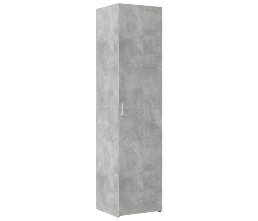 Armario estrecho madera ingeniería gris hormigón 45x42,5x225 cm