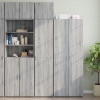 Armario estrecho madera ingeniería gris Sonoma 45x42,5x225 cm