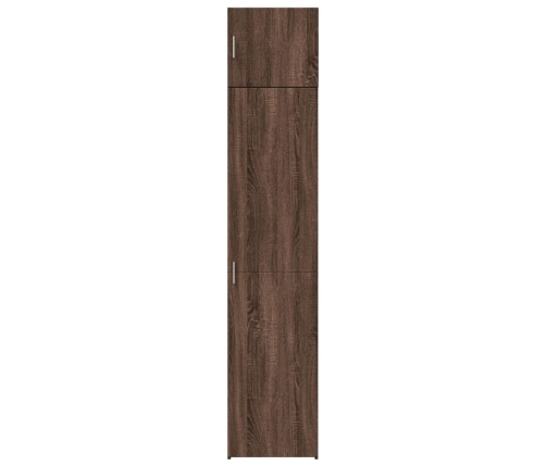 Armario estrecho madera ingeniería marrón roble 45x42,5x225 cm