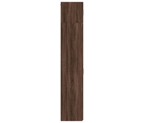 Armario estrecho madera ingeniería marrón roble 45x42,5x225 cm