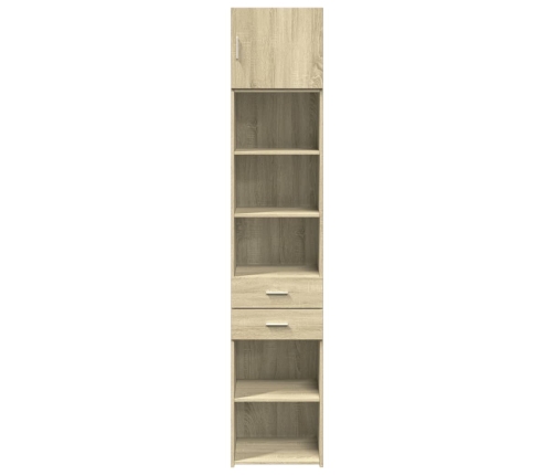 Armario estrecho madera ingeniería roble Sonoma 45x42,5x225 cm