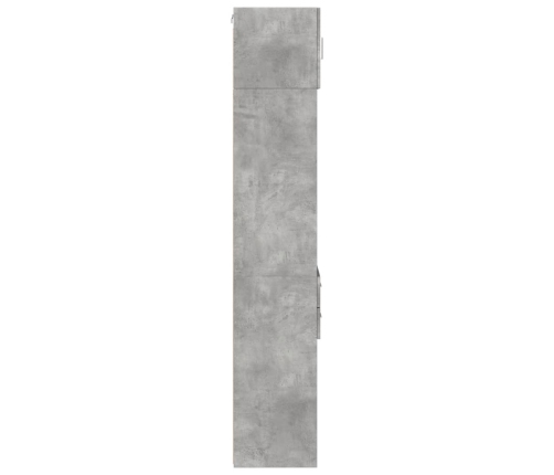 Armario estrecho madera ingeniería gris hormigón 45x42,5x225 cm