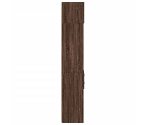 Armario estrecho madera ingeniería marrón roble 45x42,5x225 cm