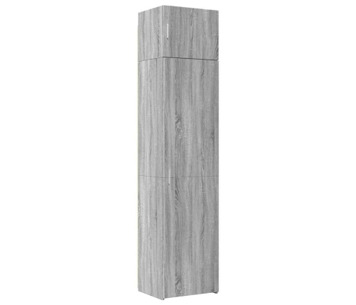 Armario estrecho madera ingeniería gris Sonoma 50x42,5x225 cm