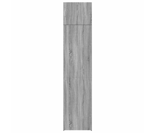 Armario estrecho madera ingeniería gris Sonoma 50x42,5x225 cm