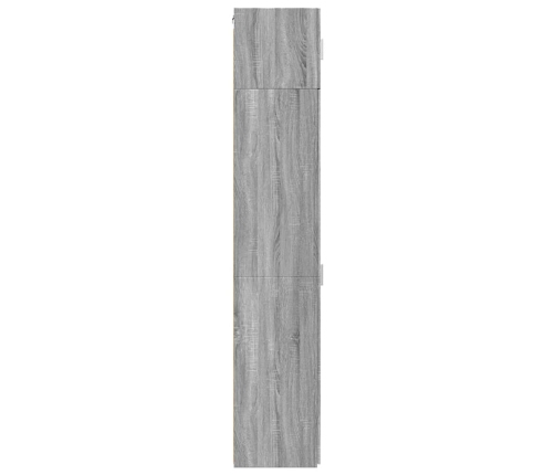 Armario estrecho madera ingeniería gris Sonoma 50x42,5x225 cm