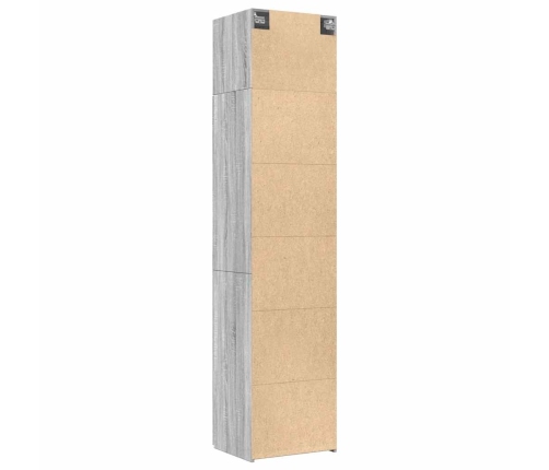 Armario estrecho madera ingeniería gris Sonoma 50x42,5x225 cm