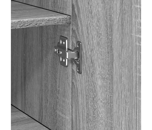 Armario estrecho madera ingeniería gris Sonoma 50x42,5x225 cm