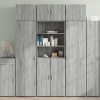 Armario de madera ingeniería gris Sonoma 70x42,5x225 cm