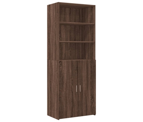 Armario de madera ingeniería marrón roble 70x42,5x225 cm