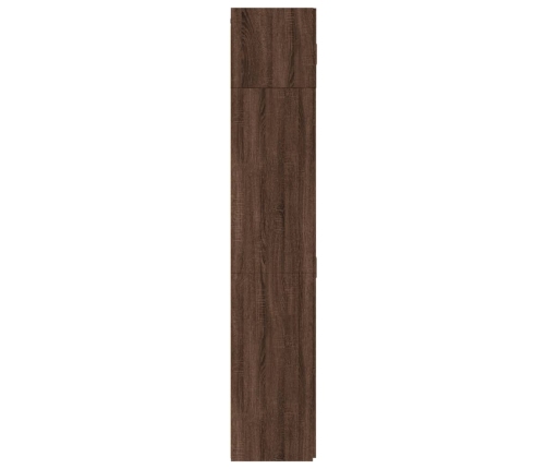 Armario de madera ingeniería marrón roble 70x42,5x225 cm