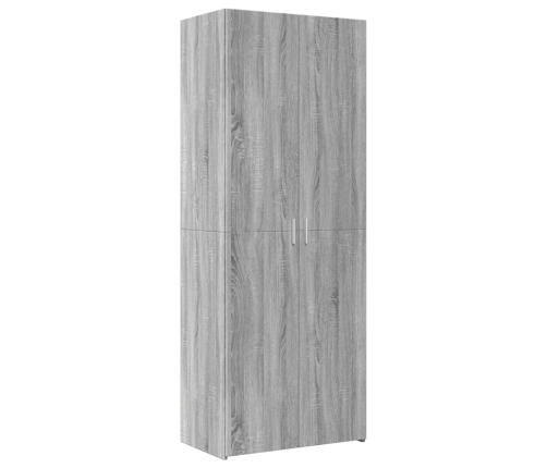 Armario de madera ingeniería gris Sonoma 70x42,5x225 cm