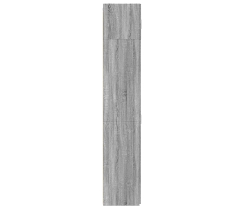 Armario de madera ingeniería gris Sonoma 70x42,5x225 cm