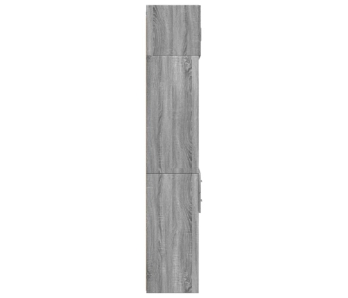 Armario de madera ingeniería gris Sonoma 70x42,5x225 cm